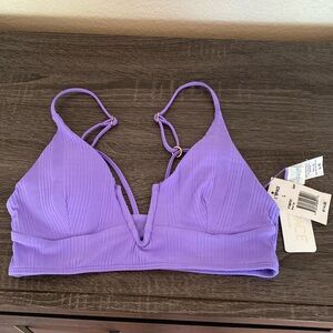L*Space Pointelle Rib Siren Bikini Top - Size L - New w/tags!